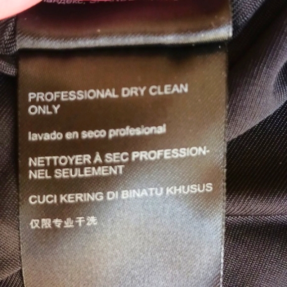 Vintage- BEBE black "ponte" dress. Sz LG,,mesh design sides and front. NEW - Picture 7 of 16